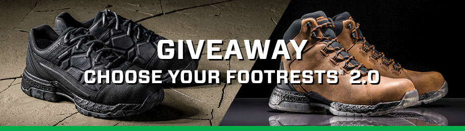 Giveaway, choose your FootRests® 2.0.