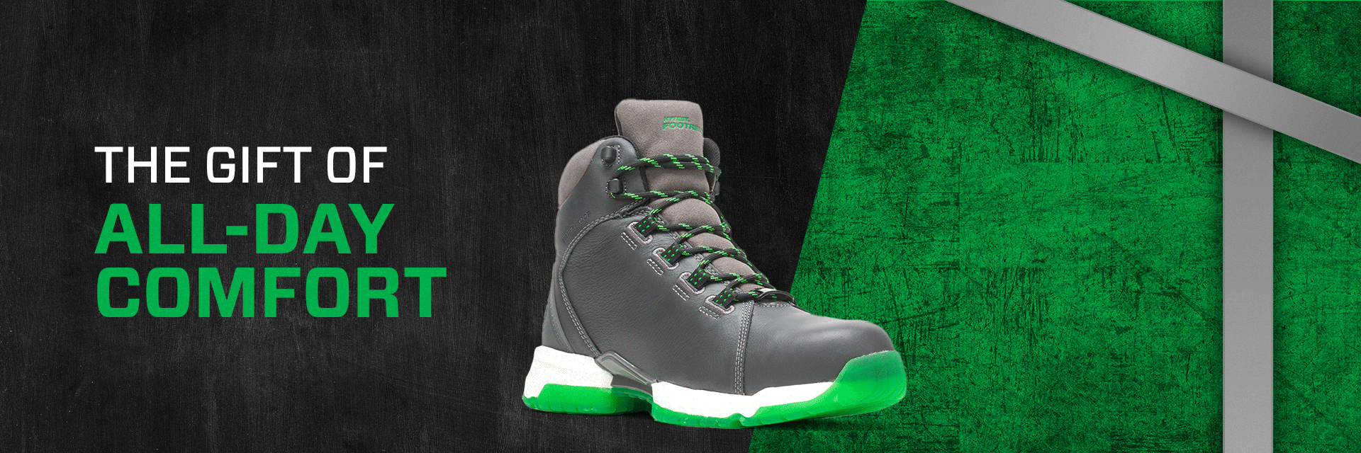 Animated GIF of different Hytest footwear styles.